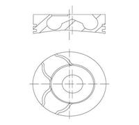 MAHLE Aftermarket Pistón para DACIA: Duster, Logan, Sandero & RENAULT: Clio, Twingo, Kangoo, Mégane, Captur, Scénic, Fluence (Ref: 021 PI 00122 001)