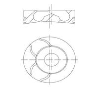 MAHLE Aftermarket Pistón para DACIA: Duster, Logan, Sandero & RENAULT: Clio, Twingo, Kangoo, Mégane, Captur, Scénic, Fluence (Ref: 021 PI 00122 002)