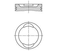 MAHLE Aftermarket Pistón para FIAT: Palio, Punto, Siena, Panda, Doblo, Marea, Strada, Brava, Bravo & LANCIA: Ypsilon (Ref: 009 41 00)