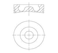 MAHLE Aftermarket Pistón para FORD: Ranger, Transit/Tourneo (Ref: 013 PI 00140 002)