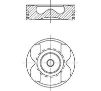 MAHLE Aftermarket Pistón para MERCEDES-BENZ LS LK & JEEP: Compass (Ref: 001 PI 00189 000)