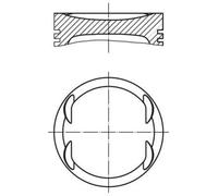 MAHLE Aftermarket Pistón para MERCEDES-BENZ: Sprinter LK Classe SLK LC (Ref: 004 08 00)