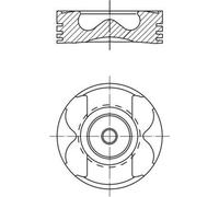 MAHLE Aftermarket Pistón para NISSAN: Primastar, NV400, NV300, Interstar & RENAULT: Trafic, Master, Talisman, Espace (Ref: 021 PI 00129 001)
