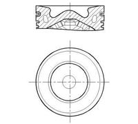 MAHLE Aftermarket Pistón para PEUGEOT: 2008, Rifter, 208, Expert, 308, 5008, 508, 3008, 301, Partner, Traveller & FORD: Focus (Ref: 013 PI 00155 000)