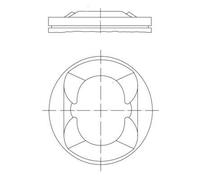 MAHLE Aftermarket Pistón para PEUGEOT: 207, 5008, 3008, 208, 308 & BMW: Série 3, Série 1 & CITROËN: DS3, DS5, C4, DS4 (Ref: 081 PI 00110 002)