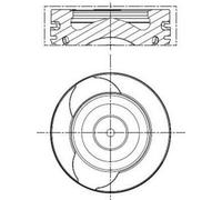 MAHLE Aftermarket Pistón para RENAULT: Captur, Kangoo, Mégane, Scénic, Clio, Fluence, Laguna & DACIA: Duster, Lodgy (Ref: 021 PI 00128 000)