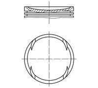 MAHLE Aftermarket Pistón para SKODA: Roomster, Fabia, Rapid & VOLKSWAGEN: Polo, Fox & SEAT: Cordoba, Ibiza, Toledo (Ref: 028 PI 00120 000)