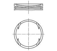 MAHLE Aftermarket Pistón para SKODA: Roomster, Fabia, Rapid & VOLKSWAGEN: Polo, Fox & SEAT: Cordoba, Ibiza, Toledo (Ref: 028 PI 00120 002)