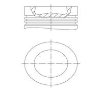 MAHLE Aftermarket Pistón para VOLKSWAGEN: Crafter, Transporter & MAN: TGE (Ref: 028 PI 00155 002)