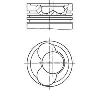 MAHLE Aftermarket Pistón para VOLKSWAGEN: LT, Transporter (Ref: 030 58 00)