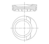MAHLE Aftermarket Pistón para VOLKSWAGEN: Sharan, Passat, Transporter, Golf, Corrado, Bora, Vento & FORD: Galaxy (Ref: 030 68 02)