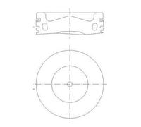 MAHLE Aftermarket Pistón para VOLKSWAGEN: Tiguan, Golf, CC, Scirocco, Passat, Sharan & SKODA: Octavia, Kodiaq & SEAT: Leon (Ref: 028 PI 00158 000)