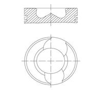 MAHLE Aftermarket Pistón para VOLKSWAGEN: Transporter, Touareg (Ref: 030 97 00)