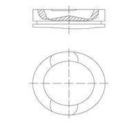 MAHLE Aftermarket Pistón (Ref: 037 PI 00107 000)