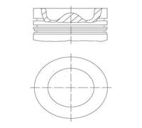 MAHLE Aftermarket Pistón (Ref: 061 PI 00101 000)