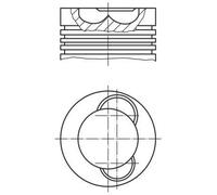 MAHLE Aftermarket Pistón (Ref: 209 53 00)