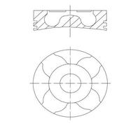 MAHLE Aftermarket Pistón (Ref: 229 14 00)