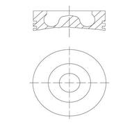 MAHLE Aftermarket Pistón (Ref: 439 01 00)