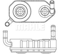 MAHLE Aftermarket Radiador de aceite, transmisión automática para VOLKSWAGEN: Sharan, Golf, Passat, Transporter, Polo (Ref: CLC 177 000S)