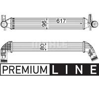 MAHLE Aftermarket Radiador de admisión, intercooler para AUDI: A1 & SEAT: Ibiza & SKODA: Fabia (Ref: CI 230 000P)