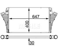 MAHLE Aftermarket Radiador de admisión, intercooler para CADILLAC: BLS & OPEL: Signum, Vectra & SAAB: 9-3, 9-3X & VAUXHALL: Signum (Ref: CI 21 000S)