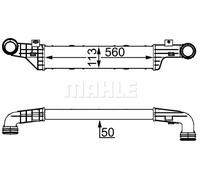 MAHLE Aftermarket Radiador de admisión, intercooler para MERCEDES-BENZ: Classe E (Ref: CI 53 000S)