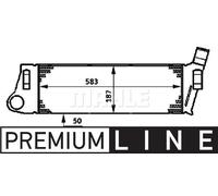 MAHLE Aftermarket Radiador de admisión, intercooler para RENAULT: Mégane, Scénic (Ref: CI 39 000P)