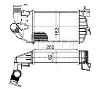 MAHLE Aftermarket Radiador de admisión, intercooler para VAUXHALL: Astra, Zafira & OPEL: Astra, Zafira (Ref: CI 510 000S)