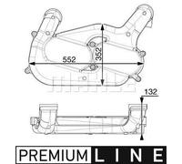 MAHLE Aftermarket Radiador de admisión, intercooler (Ref: CI 251 000P)