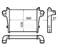 MAHLE Aftermarket Radiador de admisión, intercooler (Ref: CI 397 000P)