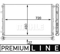 MAHLE Aftermarket Refrigerador baja temperatura, aire de admisión para AUDI: A6, Q7, A7 (Ref: CIR 24 000P)