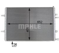 MAHLE Aftermarket Refrigerador baja temperatura, aire de admisión para AUDI: S8 (Ref: CIR 3 000P)