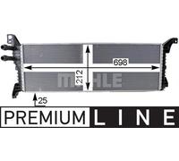 MAHLE Aftermarket Refrigerador baja temperatura, aire de admisión para VOLKSWAGEN: Transporter (Ref: CIR 9 000P)