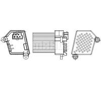 MAHLE Aftermarket Regulador, ventilador habitáculo para BMW: Série 3, M3, X5, X3, Série 5, M5 (Ref: ABR 33 000S)