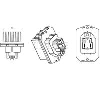 MAHLE Aftermarket Regulador, ventilador habitáculo para LAND ROVER: Range Rover, Discovery (Ref: ABR 76 000S)