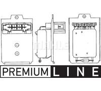 MAHLE Aftermarket Resistencia, ventilador habitáculo para AUDI: RS4, A4, S4 & VOLKSWAGEN: Passat & SKODA: Superb (Ref: ABR 18 000P)