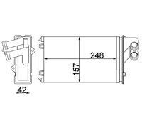 MAHLE ORIGINAL AH 101 000S Radiador de calefacción