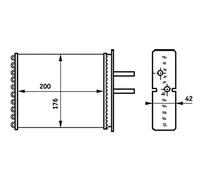 MAHLE AH 161 000S Interior intercambiador de calor