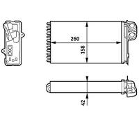 MAHLE AH 162 000S Radiador de calefacción