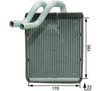 MAHLE AH 179 000P Interior intercambiador de calor