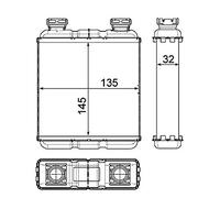 MAHLE AH 188 000P Radiador de calefacción