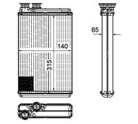 Mahle AH 195 000P - Intercambiador de calor para interiores