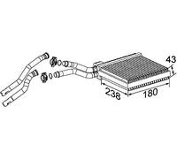 Mahle AH 200 000P - Intercambiador de calor para interiores