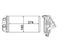 Mahle AH 215 000S - Intercambiador de calor para interiores