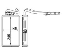 MAHLE AH 227 000S Interior intercambiador de calor