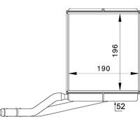 MAHLE AH 228 000P Interior intercambiador de calor
