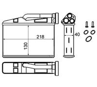 Mahle AH 240 000S - Intercambiador de calor para interiores