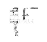 MAHLE AH 267 000S Interior intercambiador de calor