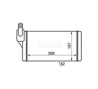 Mahle AH 47 000S - Intercambiador de calor para interiores