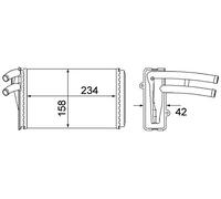 MAHLE AH 54 000S Radiador de calefacción Radiador de Calefaccion Radiador de Calefaccion